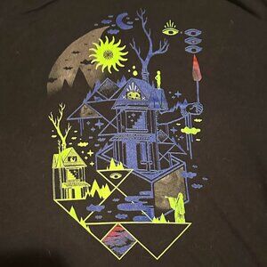 Spooky & Esoteric, Neon, Artist Screenprint, Neon Racerback. XL NWOT Ltd. Ed.